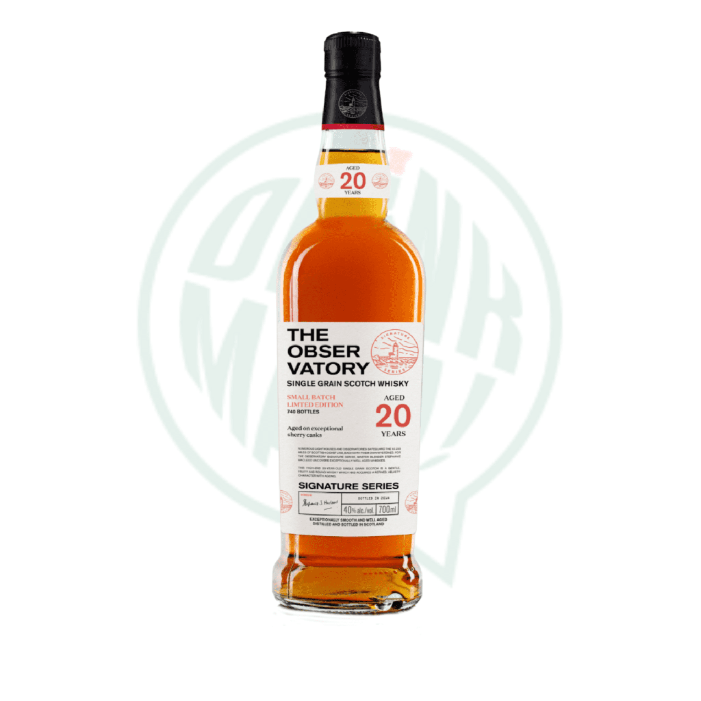 The Observatory 20 Years Old Single Grain Scotch Whisky - 70cl