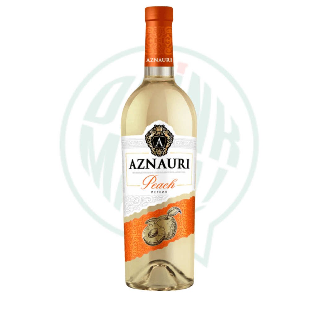 Aznauri Peach Sweet White Wine -75cl